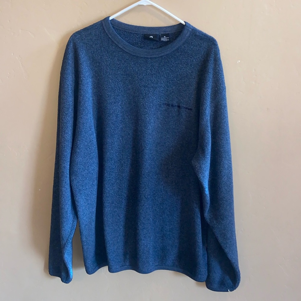 Vintage Guess Sweater Men XL Blue polyester rayon super soft pullover